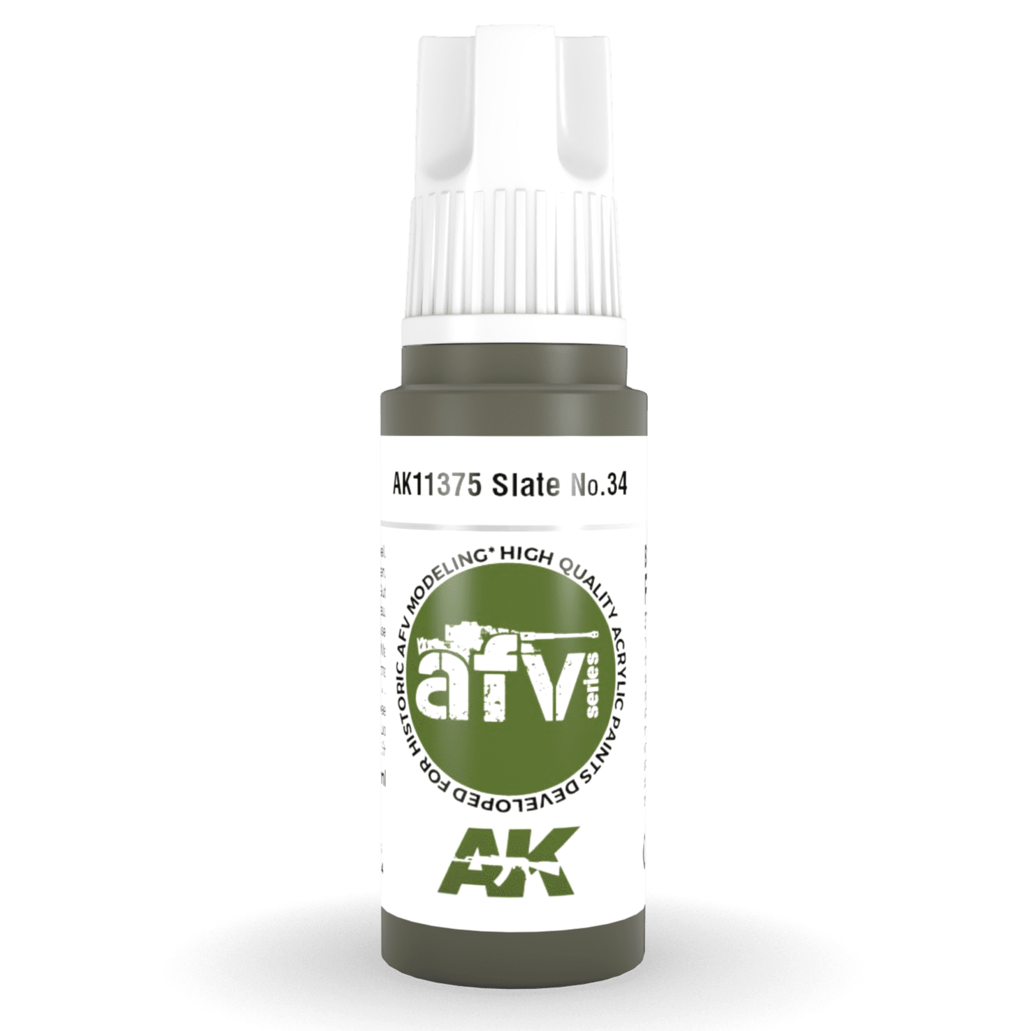 AK Interactive 3rd Gen Acrylic - Slate No.34 17ml AK11375 - Loaded Dice