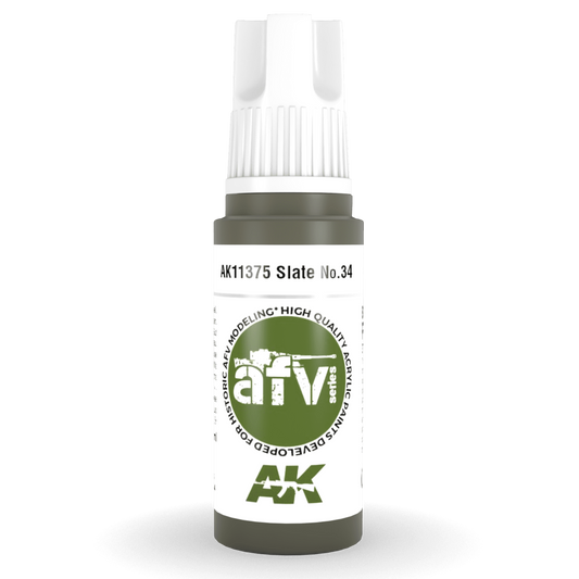 AK Interactive 3rd Gen Acrylic - Slate No.34 17ml AK11375 - Loaded Dice