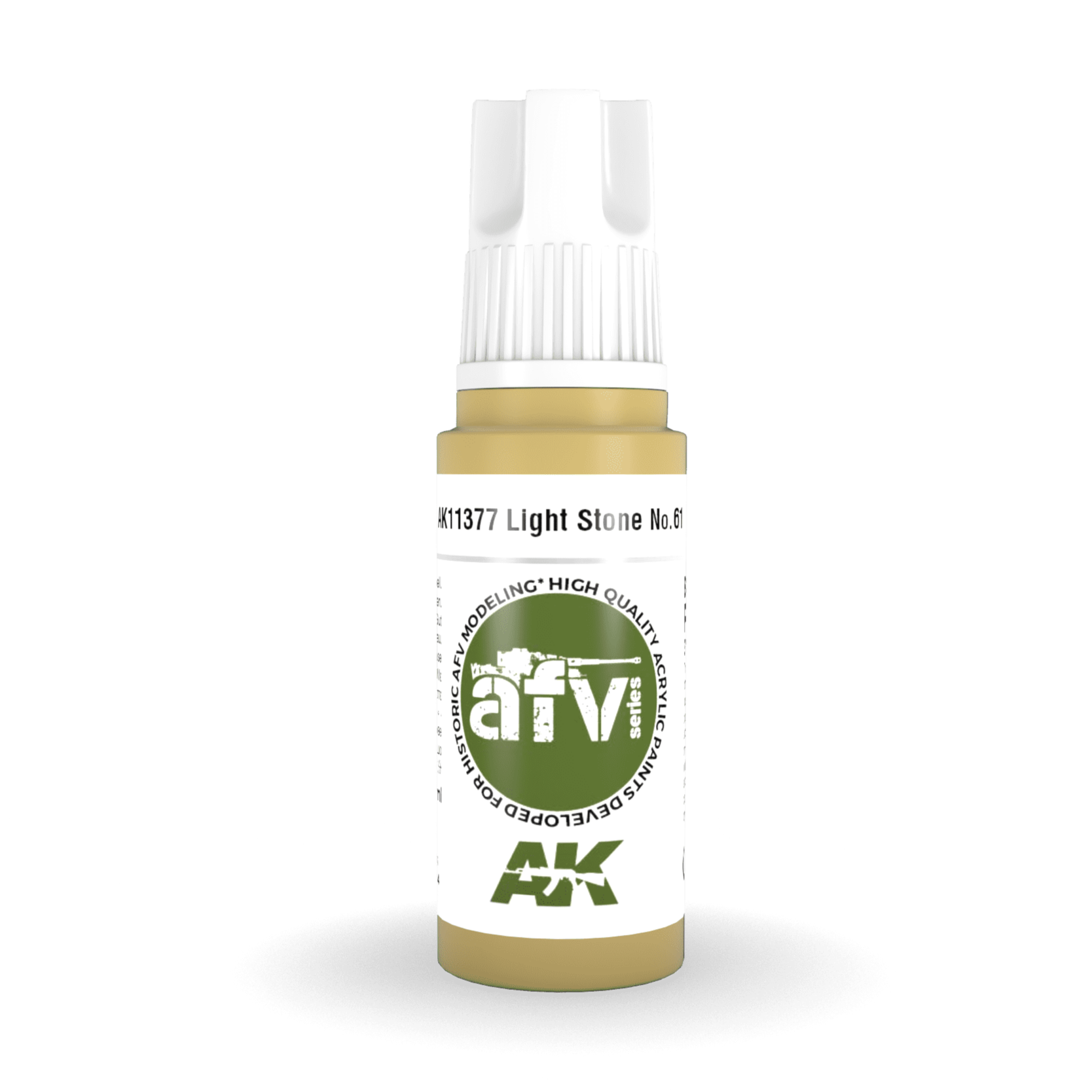 AK Interactive 3rd Generation acrylic paint Light Stone No.61 17ml dropper bottle