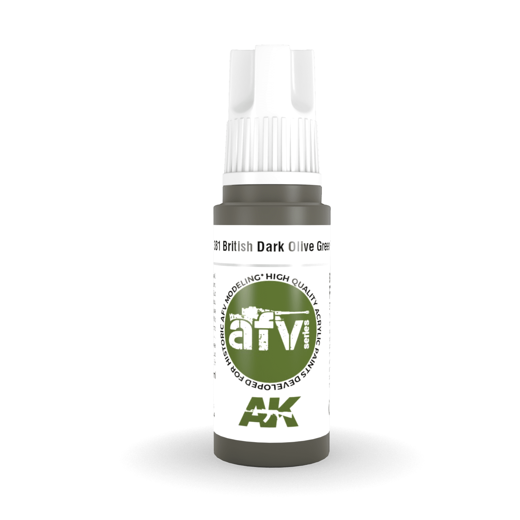 AK Interactive 3rd Gen Acrylic - British Dark Olive Green PFI 17ml AK11381 - Loaded Dice