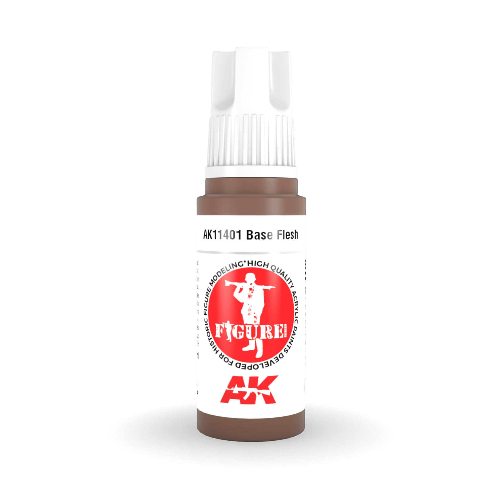 AK Interactive 3rd Gen Acrylic - Base Flesh 17ml AK11401 - Loaded Dice