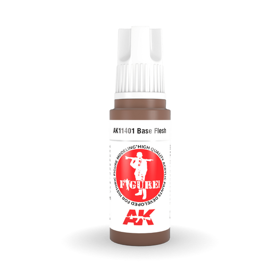 AK Interactive 3rd Gen Acrylic - Base Flesh 17ml AK11401 - Loaded Dice