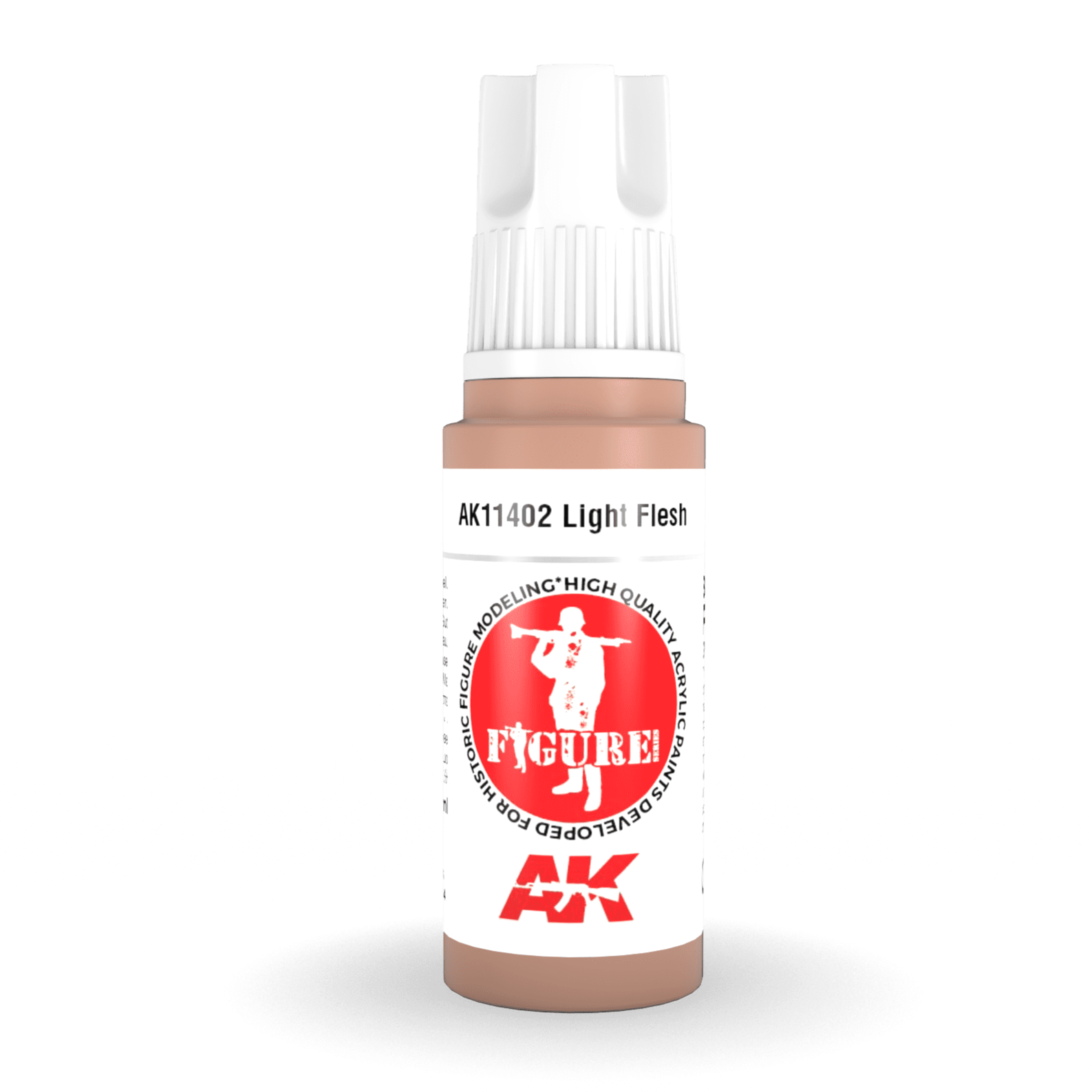 AK Interactive 3rd Gen Acrylic - Light Flesh 17ml AK11402 - Loaded Dice