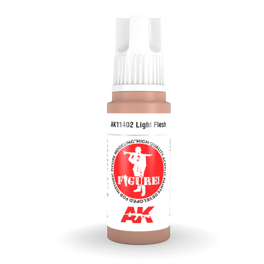 AK Interactive 3rd Gen Acrylic - Light Flesh 17ml AK11402 - Loaded Dice