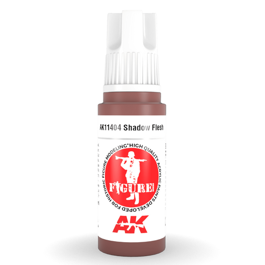 AK Interactive 3rd Gen Acrylic - Shadow Flesh 17ml AK11404 - Loaded Dice