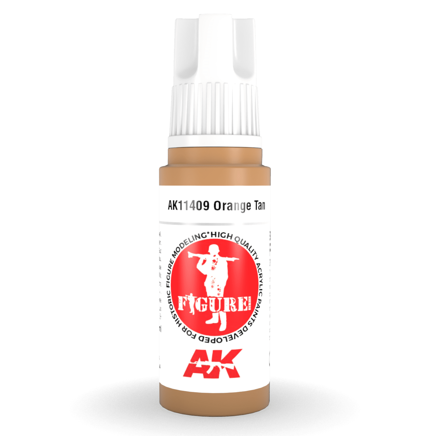 AK Interactive 3rd Gen Acrylic - Orange Tan 17ml AK11409 - Loaded Dice