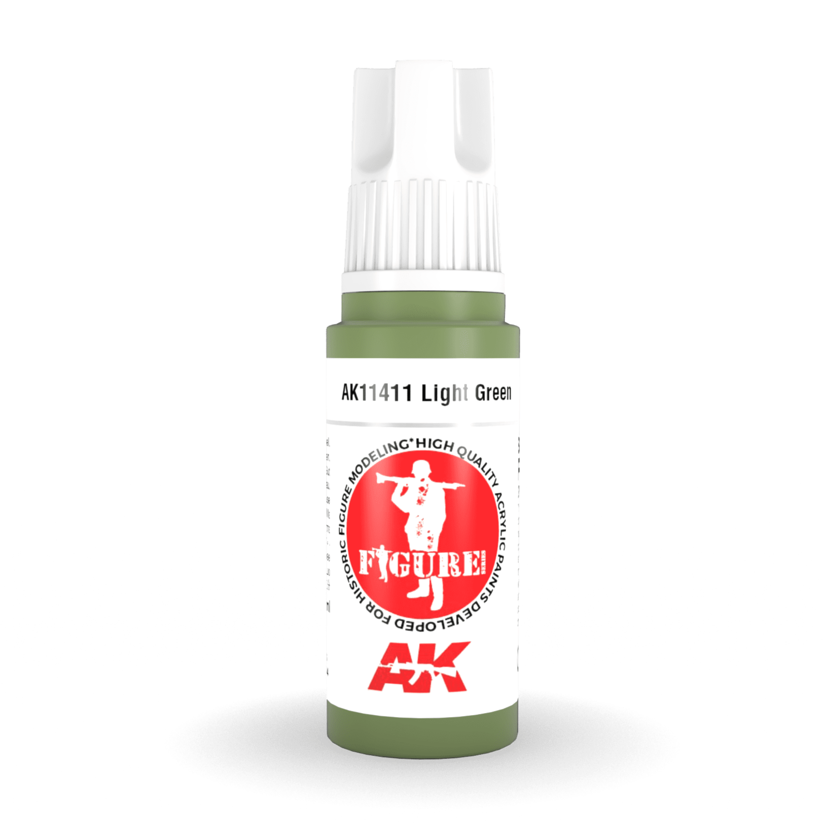 AK Interactive 3rd Gen Acrylic - Light Green 17ml AK11411 - Loaded Dice