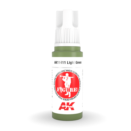 AK Interactive 3rd Gen Acrylic - Light Green 17ml AK11411 - Loaded Dice