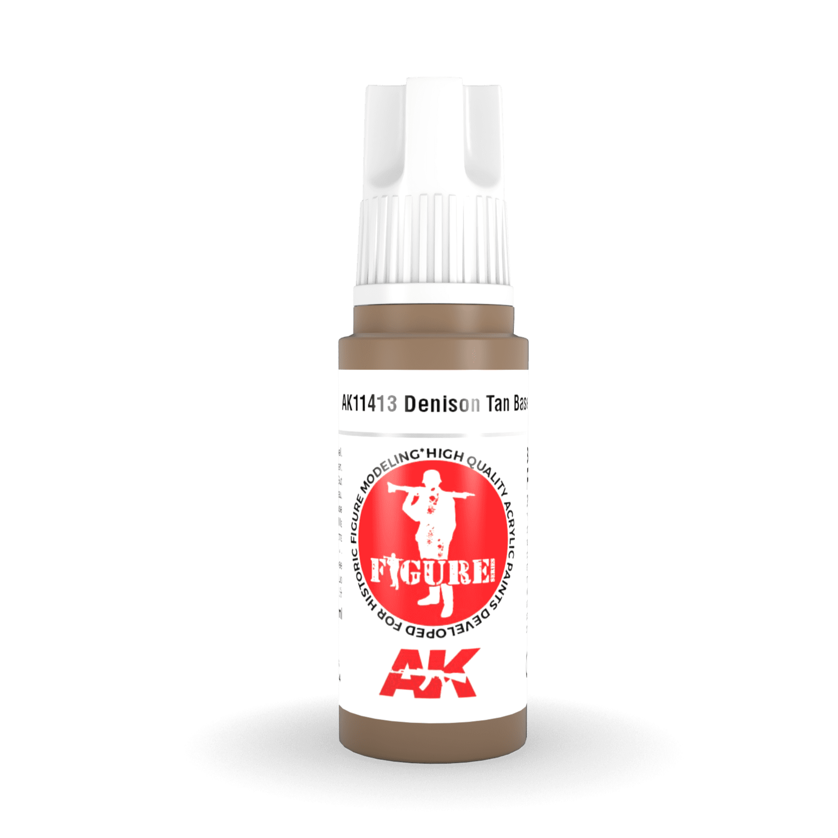 AK Interactive 3rd Generation acrylic paint Denison Tan Base 17ml dropper bottle