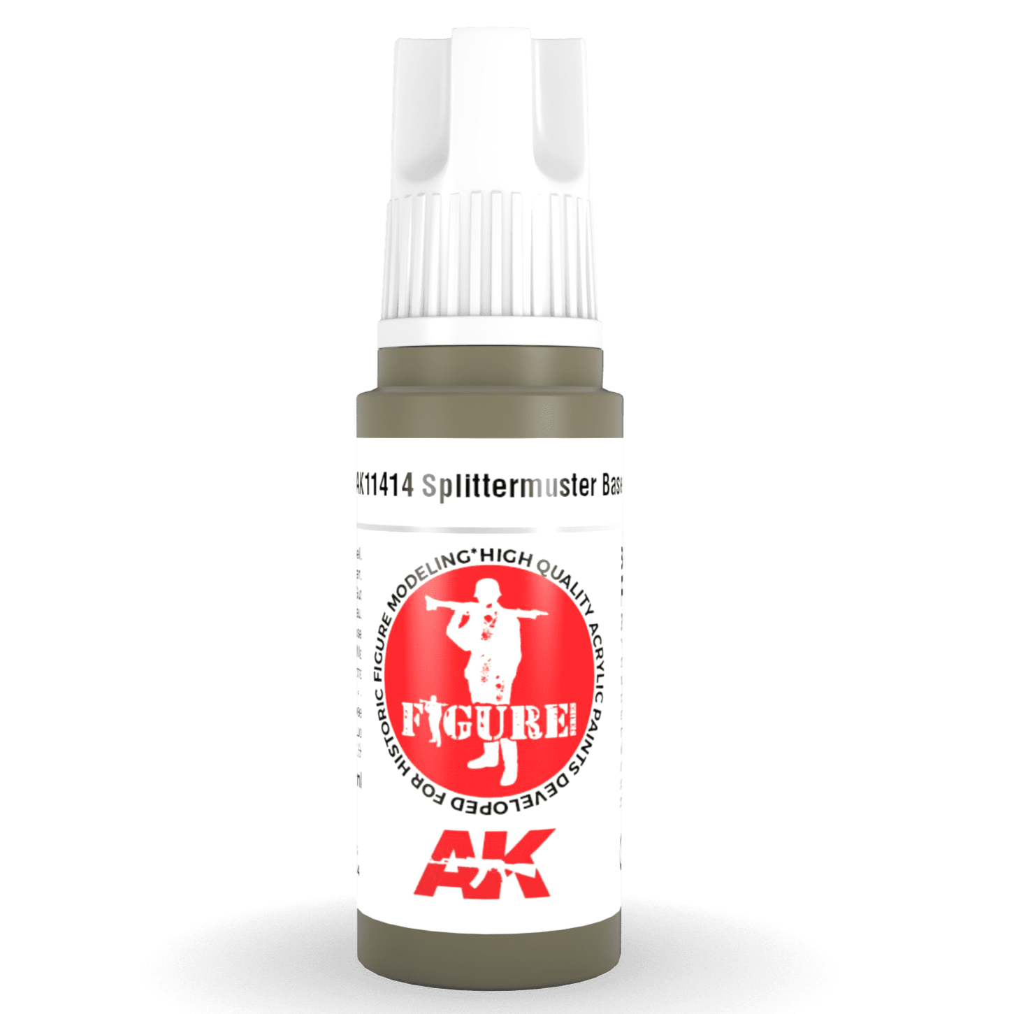 AK Interactive 3rd Generation acrylic paint Splittermuster Base 17ml dropper bottle