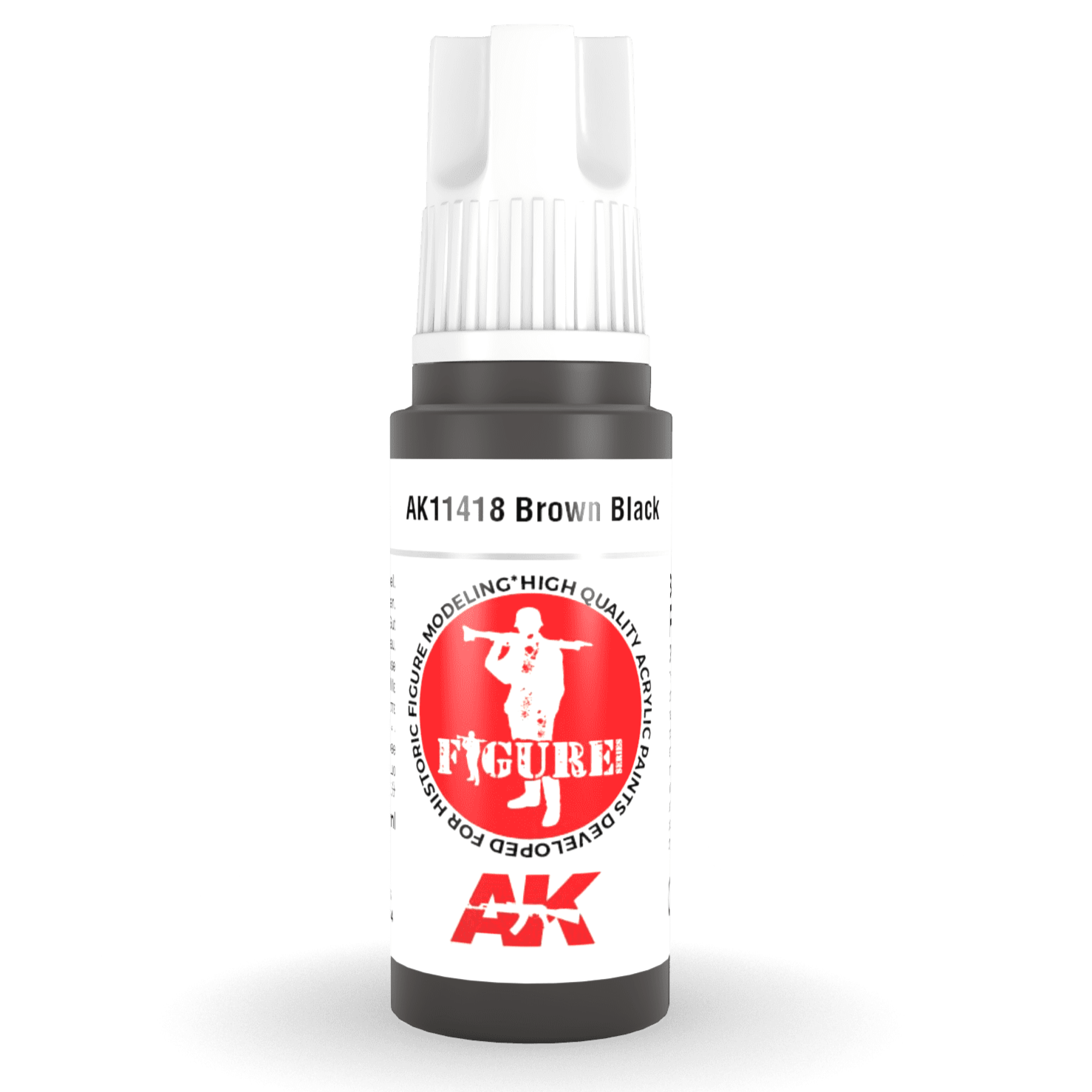 AK Interactive 3rd Gen Acrylic - Waffen Brown 17ml AK11417 - Loaded Dice
