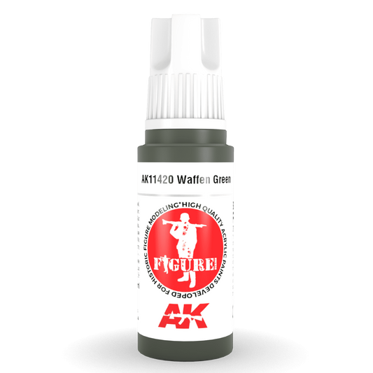 AK Interactive 3rd Gen Acrylic - Waffen Green 17ml AK11420 - Loaded Dice