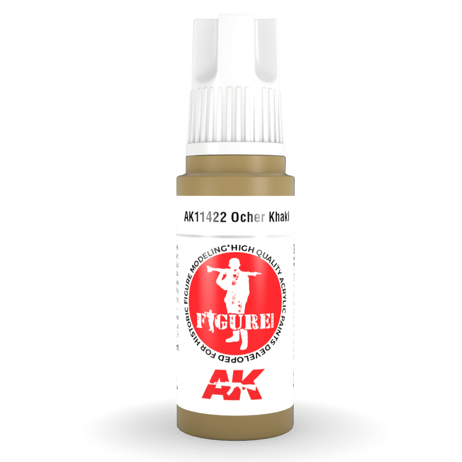 AK Interactive 3rd Gen Acrylic - Ocher Khaki 17ml AK11422 - Loaded Dice
