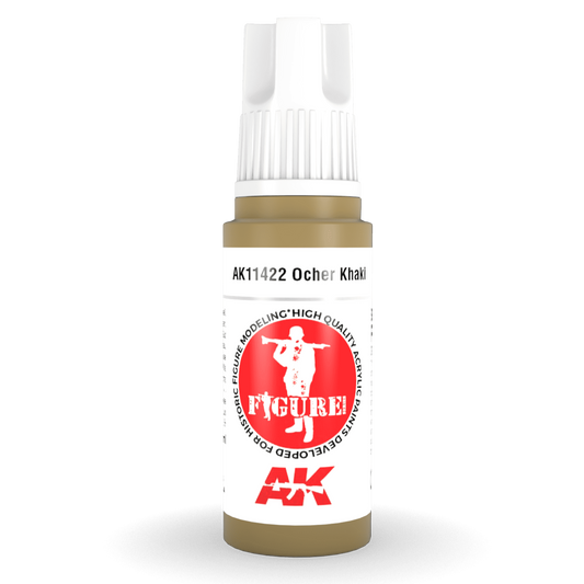 AK Interactive 3rd Gen Acrylic - Ocher Khaki 17ml AK11422 - Loaded Dice