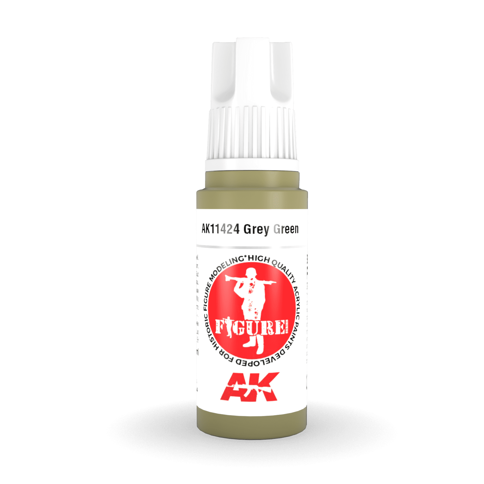 AK Interactive 3rd Gen Acrylic - Grey Green 17ml AK11424 - Loaded Dice