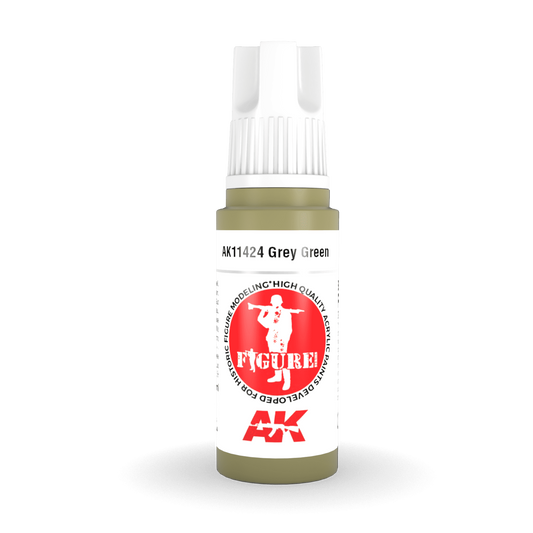 AK Interactive 3rd Gen Acrylic - Grey Green 17ml AK11424 - Loaded Dice