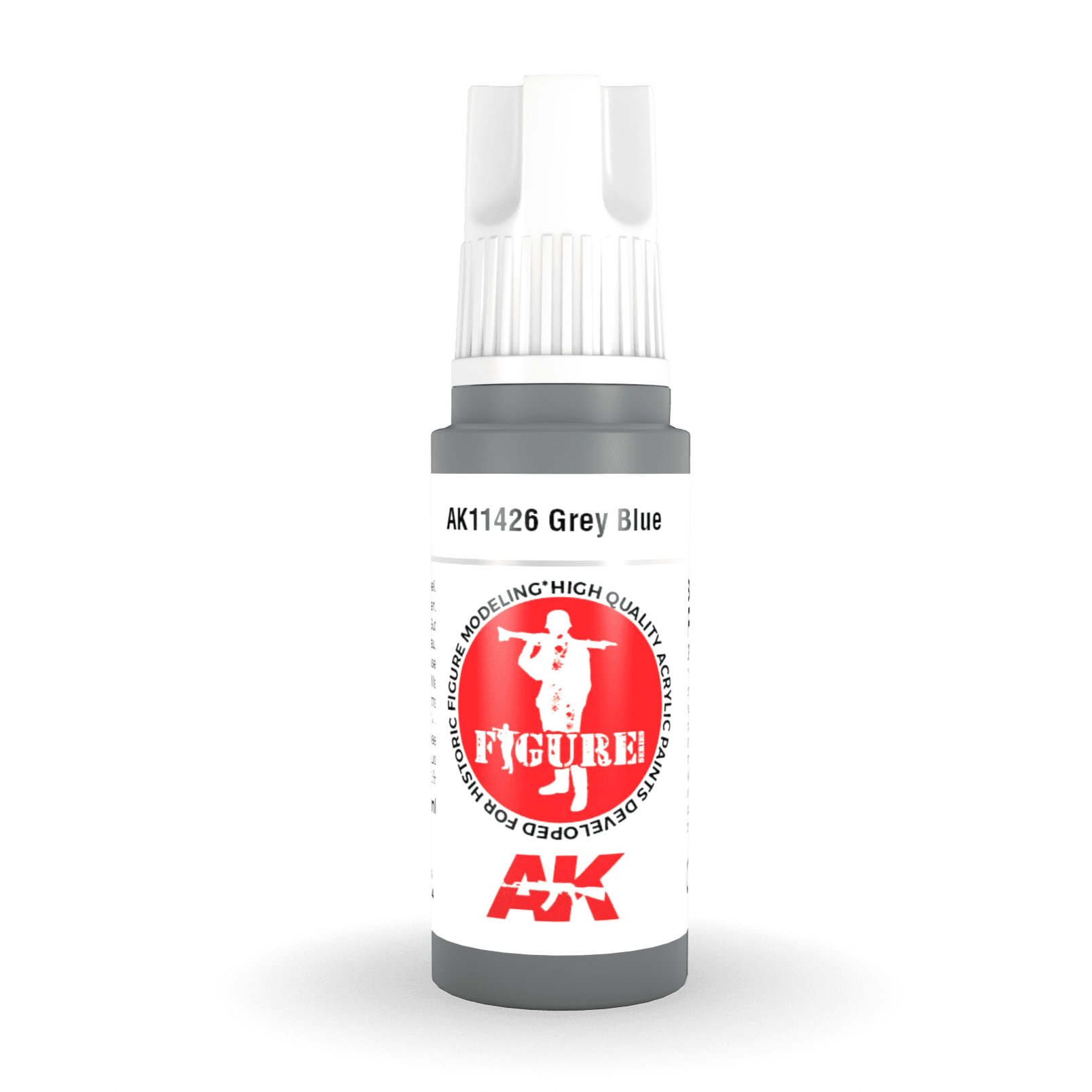 AK Interactive 3rd Gen Acrylic - Grey Blue 17ml AK11426 - Loaded Dice