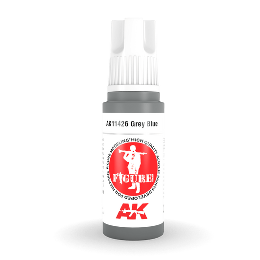 AK Interactive 3rd Gen Acrylic - Grey Blue 17ml AK11426 - Loaded Dice