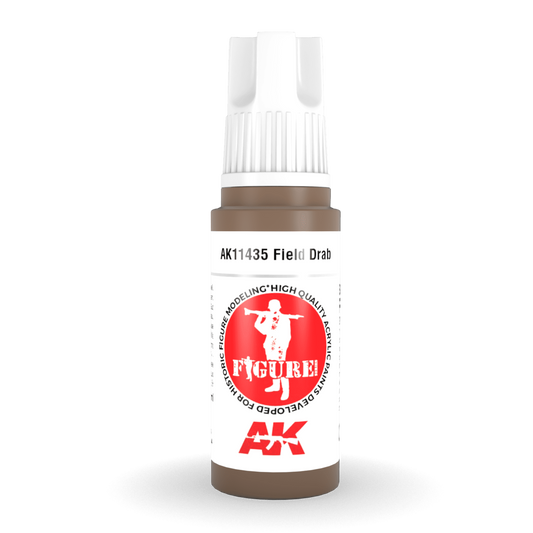 AK Interactive 3rd Gen Acrylic - Field Drab 17ml AK11435 - Loaded Dice