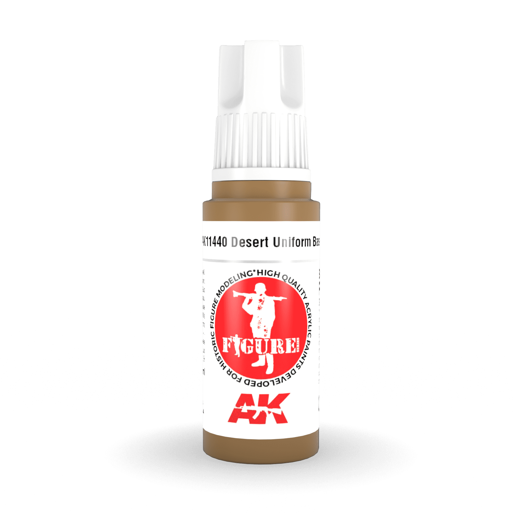AK Interactive 3rd Gen Acrylic - Desert Uniform Base 17ml AK11440 - Loaded Dice