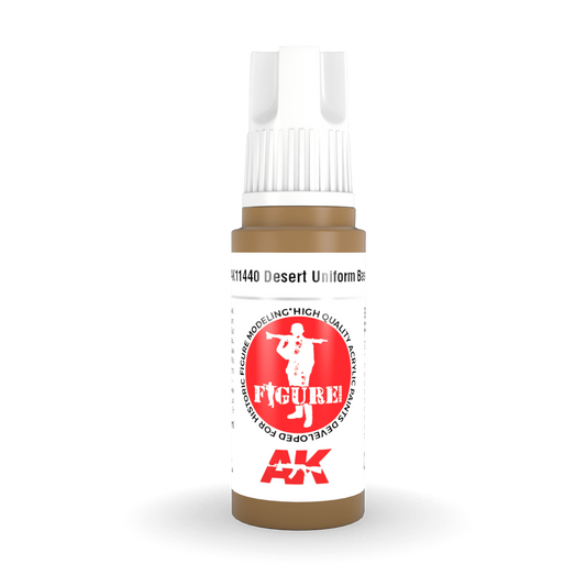 AK Interactive 3rd Gen Acrylic - Desert Uniform Base 17ml AK11440 - Loaded Dice