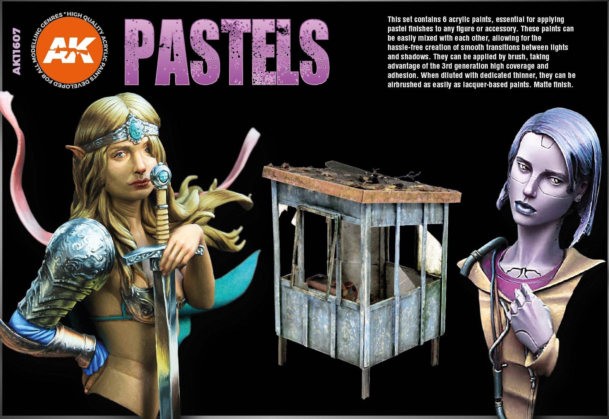 AK Interactive 3rd Gen Acrylic Pastels Colors Set (AK11607) - Loaded Dice