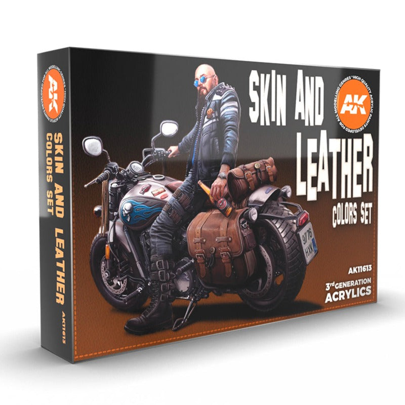 AK Interactive 3rd Gen Acrylic Skin & Leather Colors Set AK11613 - Loaded Dice