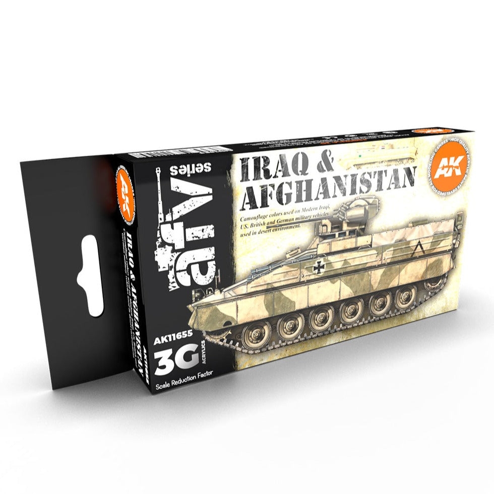 AK Interactive 3rd Gen AFV Paint Set - Iraq & Afghanistan - Loaded Dice