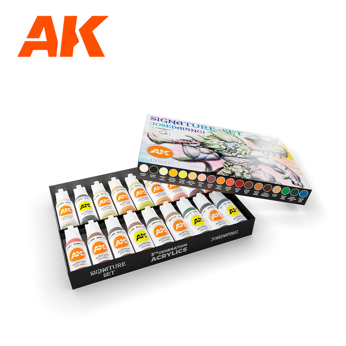 AK Interactive Acrylic Paint Signature Set - Josedavinci - Loaded Dice
