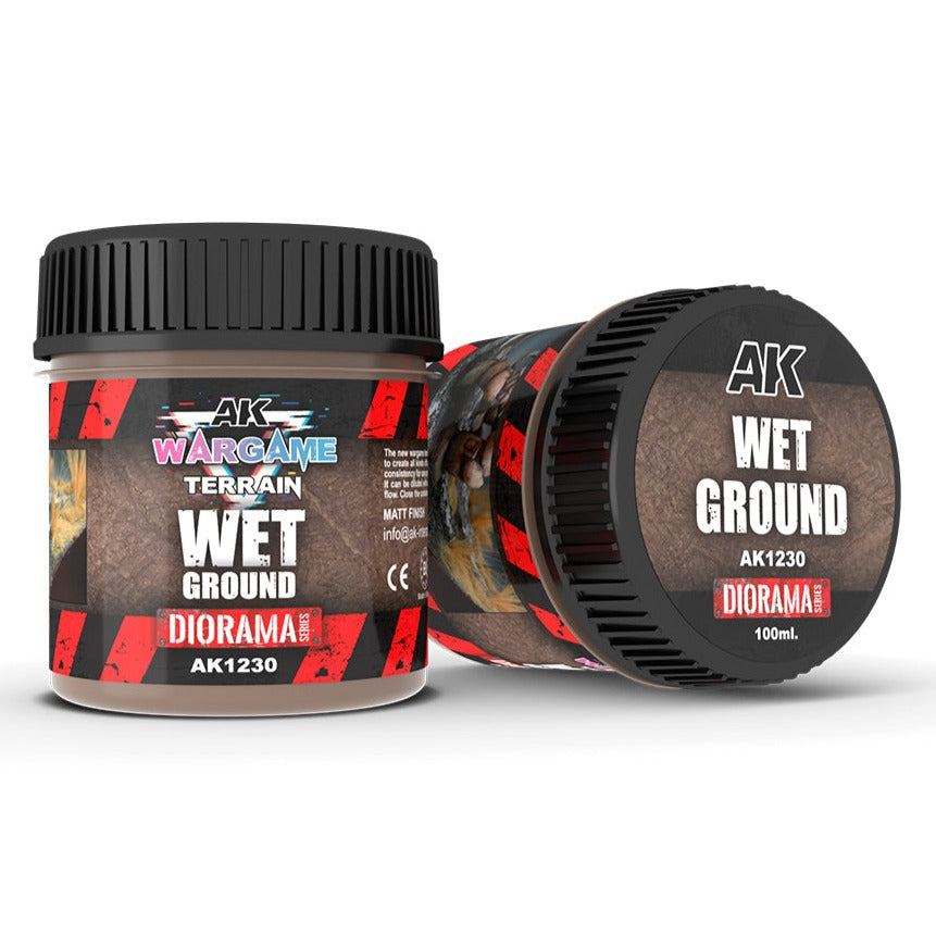 AK Interactive Wet Ground - Wargame Terrains - 100ml AK1230 - Loaded Dice