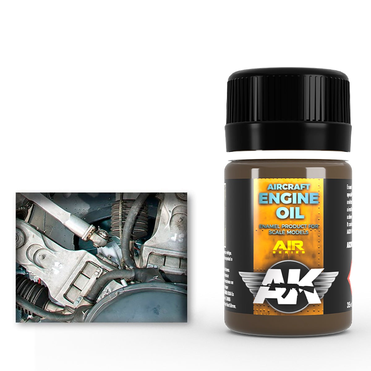 AK Interactive - Aircraft Engine Oil 35ml AK2019 - Loaded Dice
