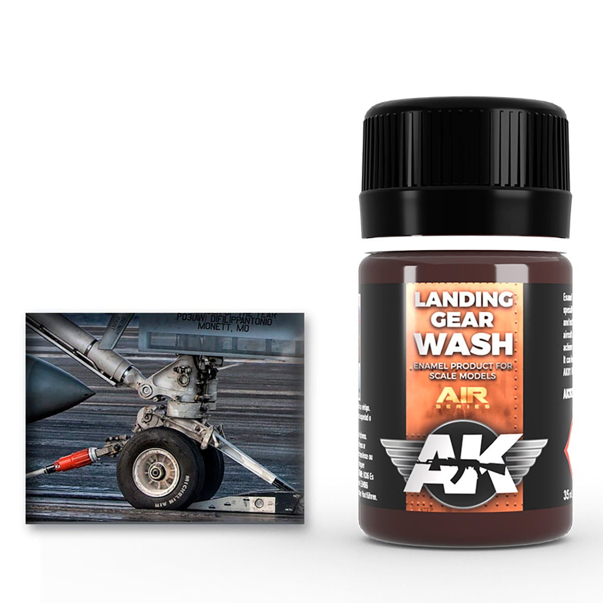 AK Interactive Landing Gear Wash 35ml AK2029 - Loaded Dice