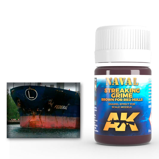 AK Interactive Brown Streaking Grime for Red Hulls 35ml AK304 - Loaded Dice