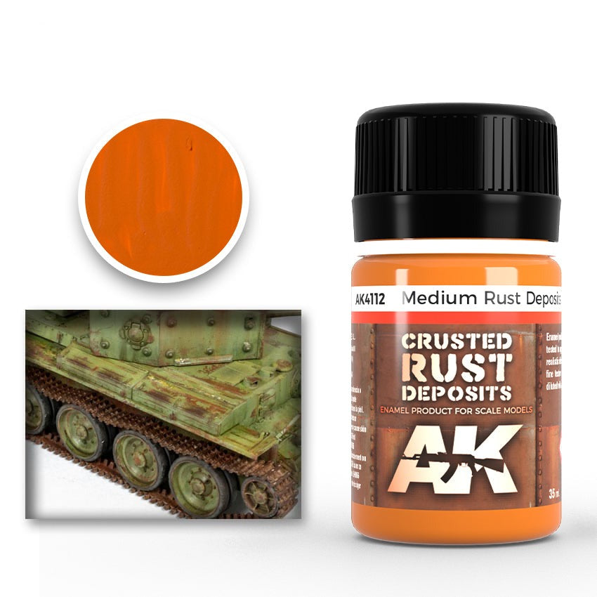 AK Interactive Medium Rust Deposit 35ml AK4112 - Loaded Dice