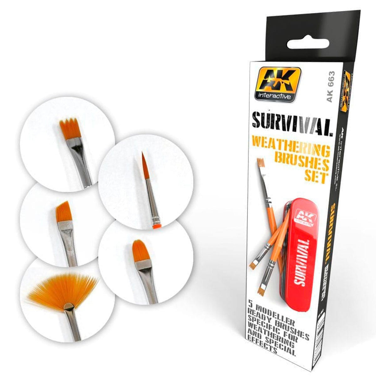 Survival Weathering Brushes Set - Loaded Dice