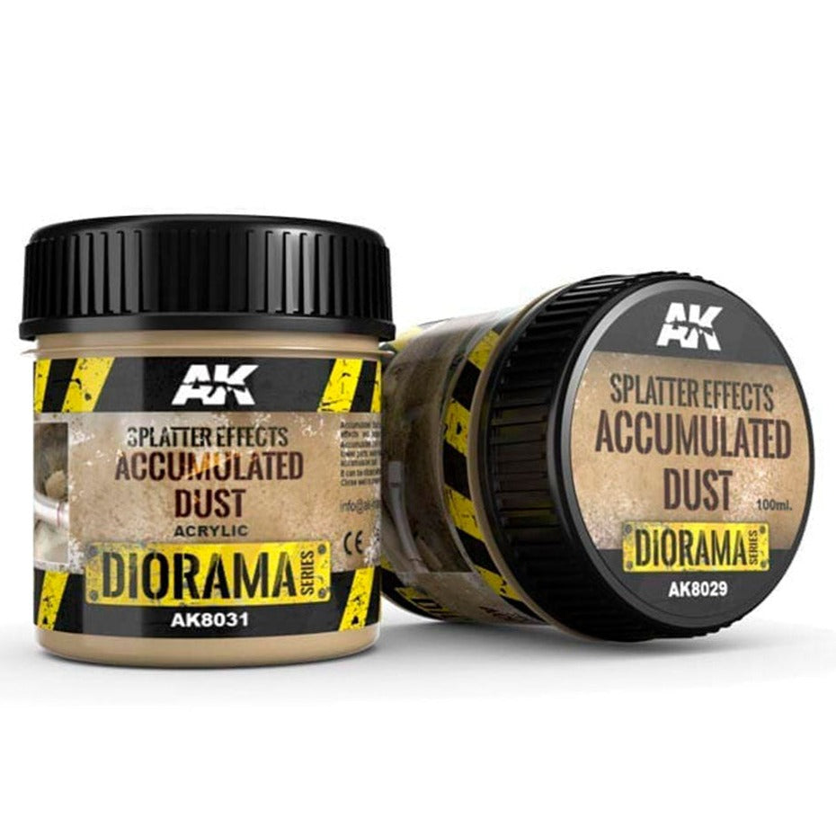 AK Interactive Splatter Effects Accumulated Dust 100ml AK8031 - Loaded Dice