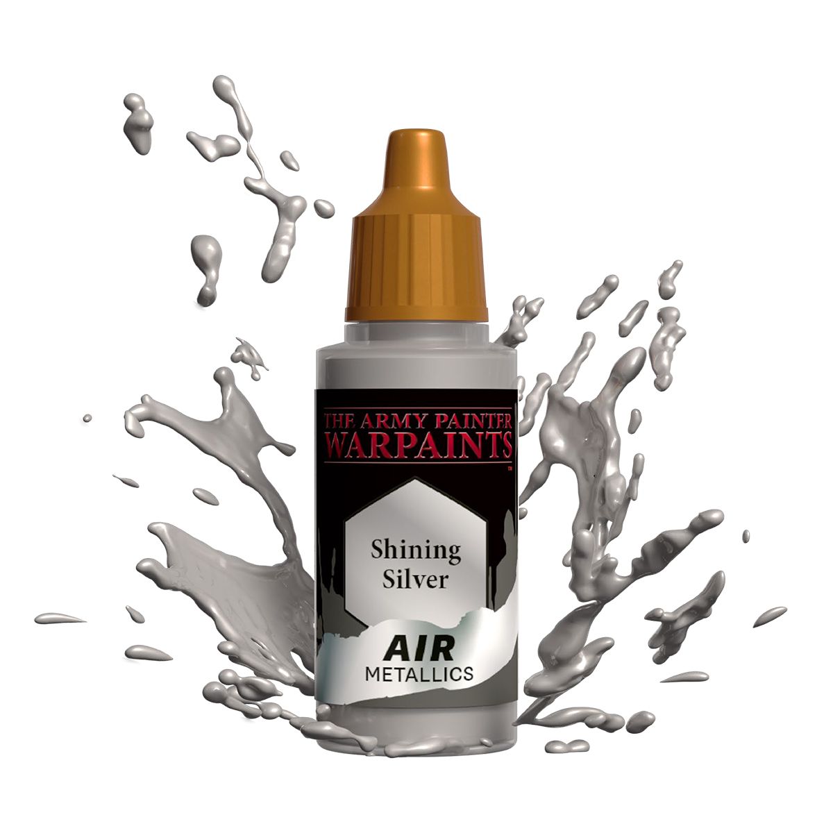 Army Painter Warpaint Air - Shining Silver (18ml) - Loaded Dice