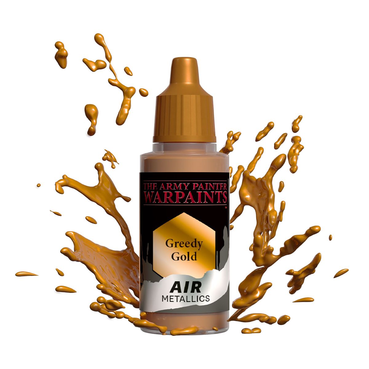 Army Painter Warpaint Air - Greedy Gold (18ml) - Loaded Dice