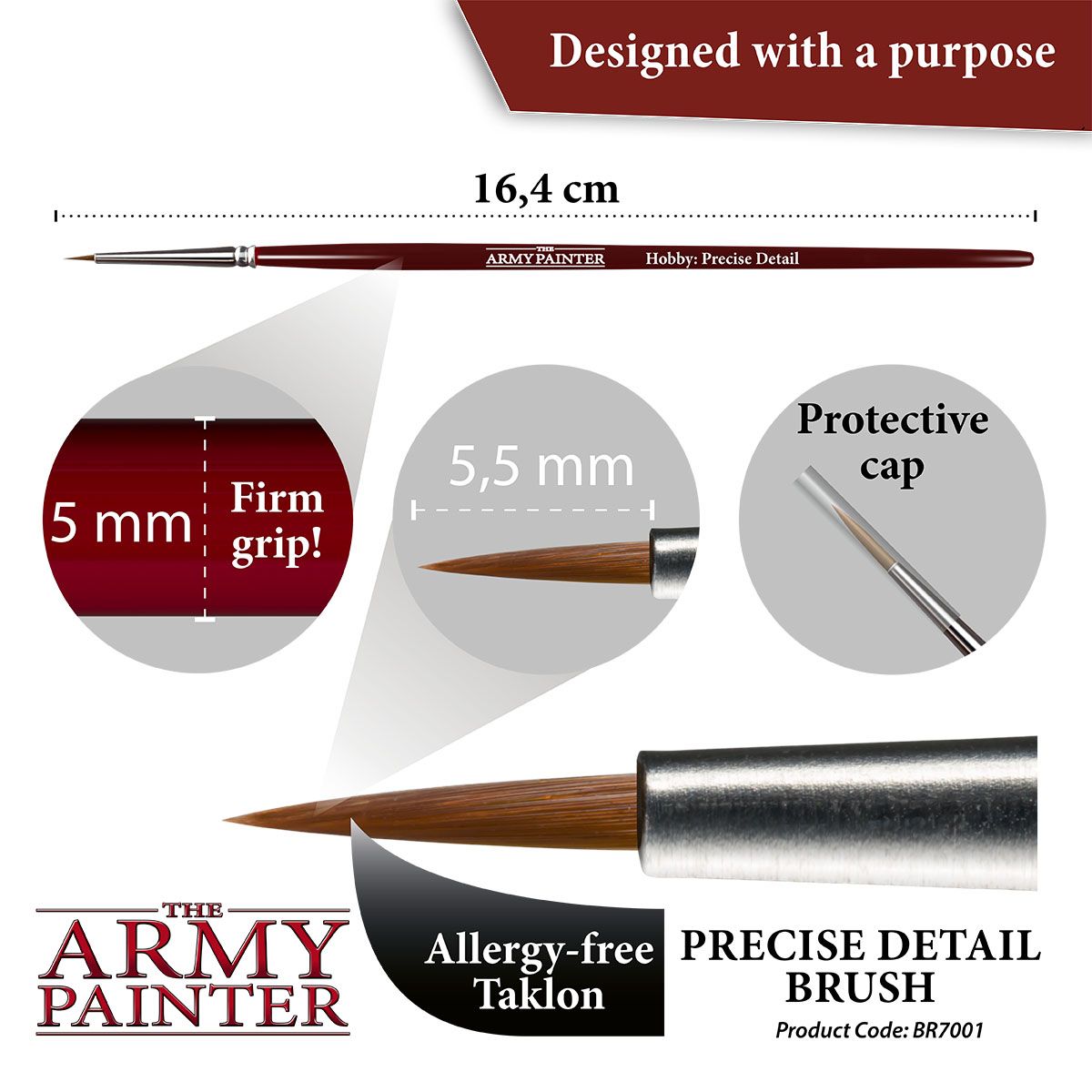 Army Painter Hobby Brush - Precise Detail - Loaded Dice