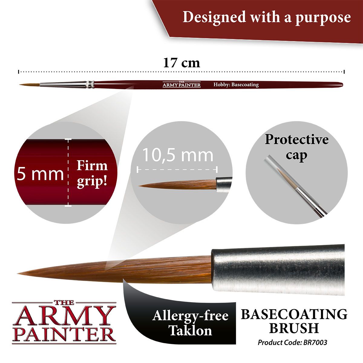 Army Painter Hobby Brush - Basecoating - Loaded Dice