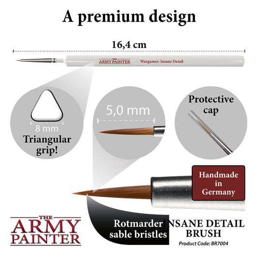 Army Painter Wargamer Brush - Insane Detail - Loaded Dice