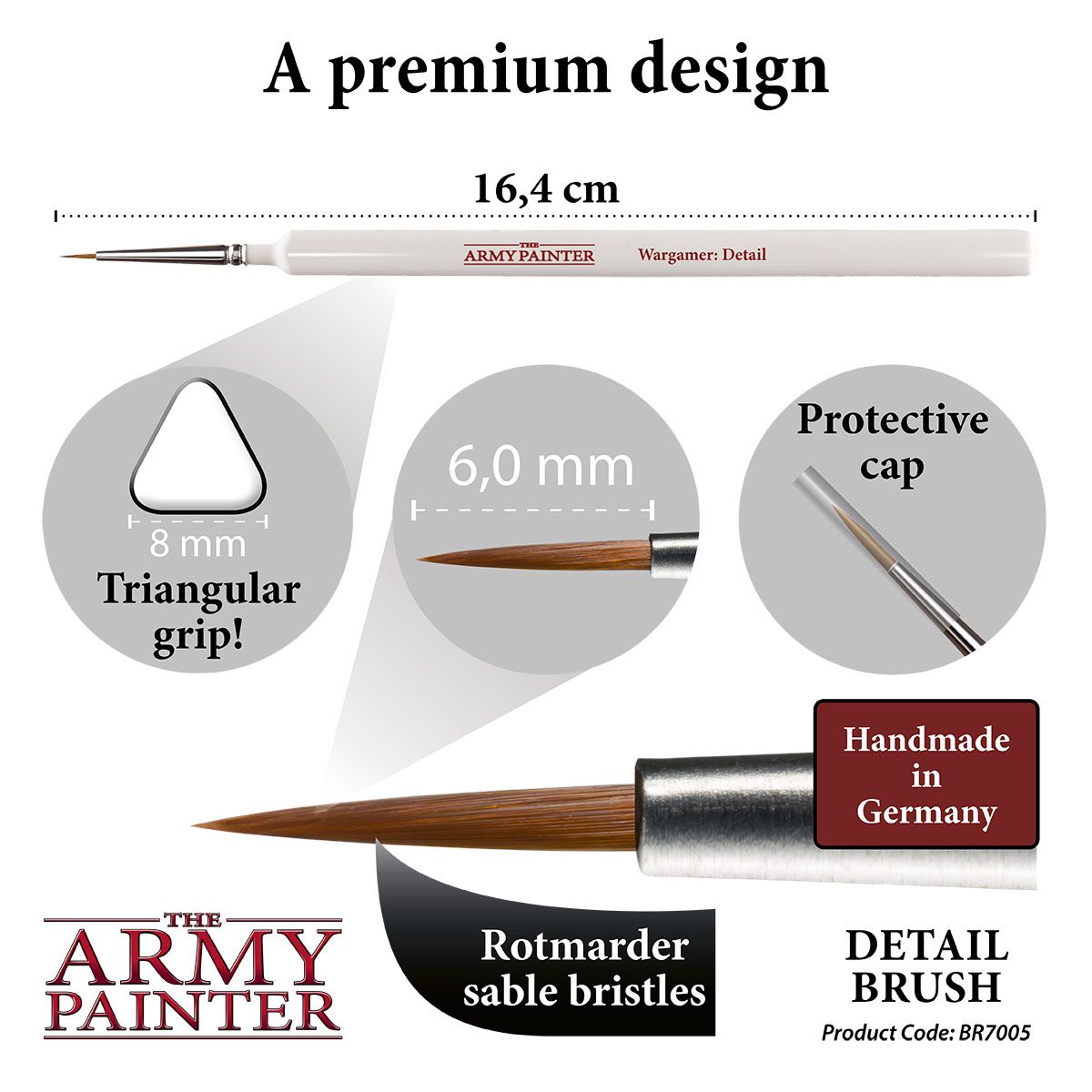 Army Painter Wargamer Brush - Detail - Loaded Dice