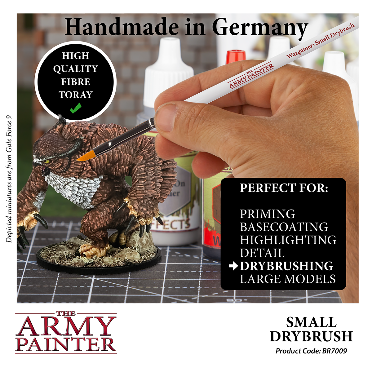 Army Painter Wargamer Brush - Small Drybrush - Loaded Dice