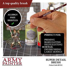 Army Painter Hobby Brush - Super Detail - Loaded Dice
