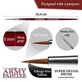 Army Painter Hobby Brush - Super Detail - Loaded Dice