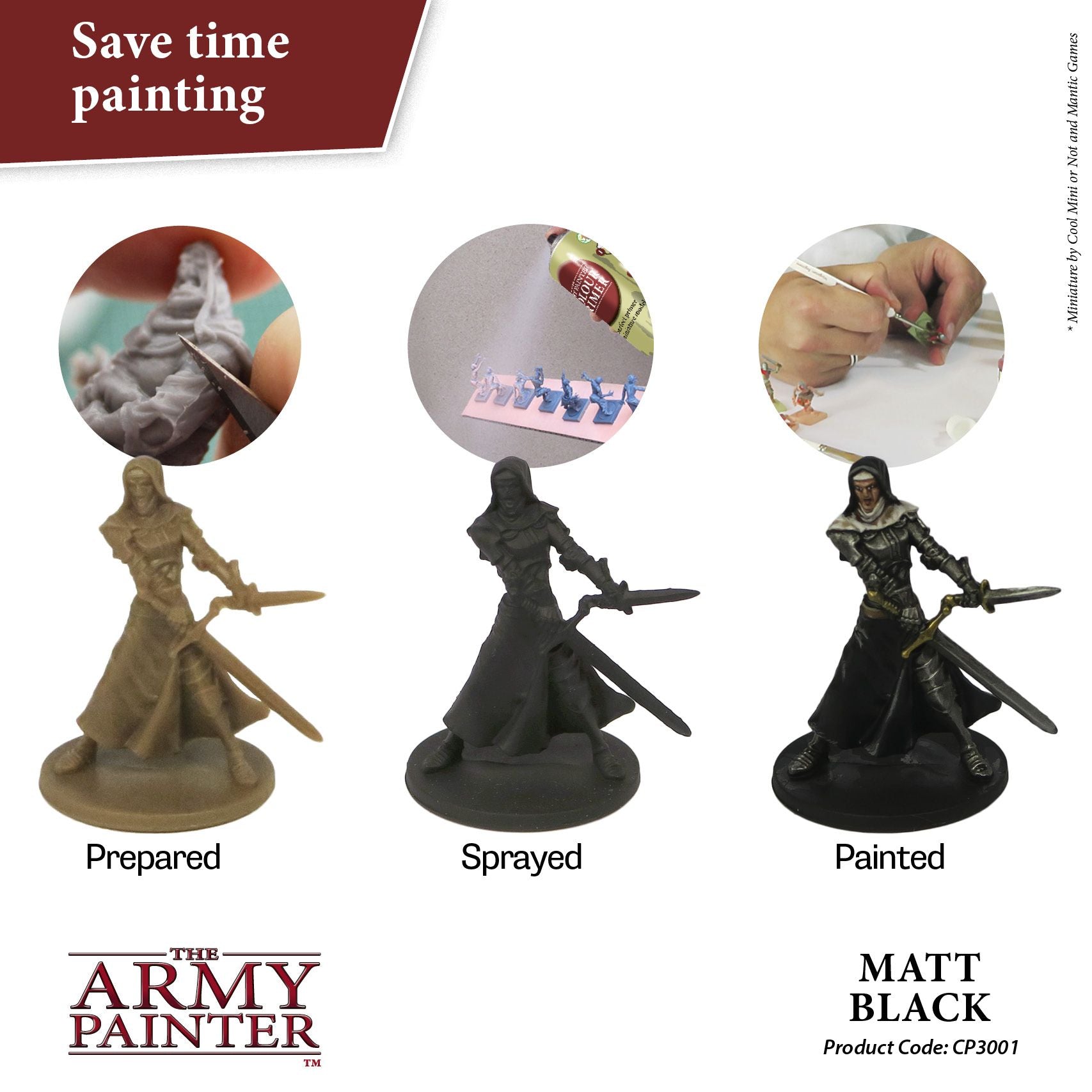 Army Painter Base Primer - Matt Black (400ml) - Loaded Dice
