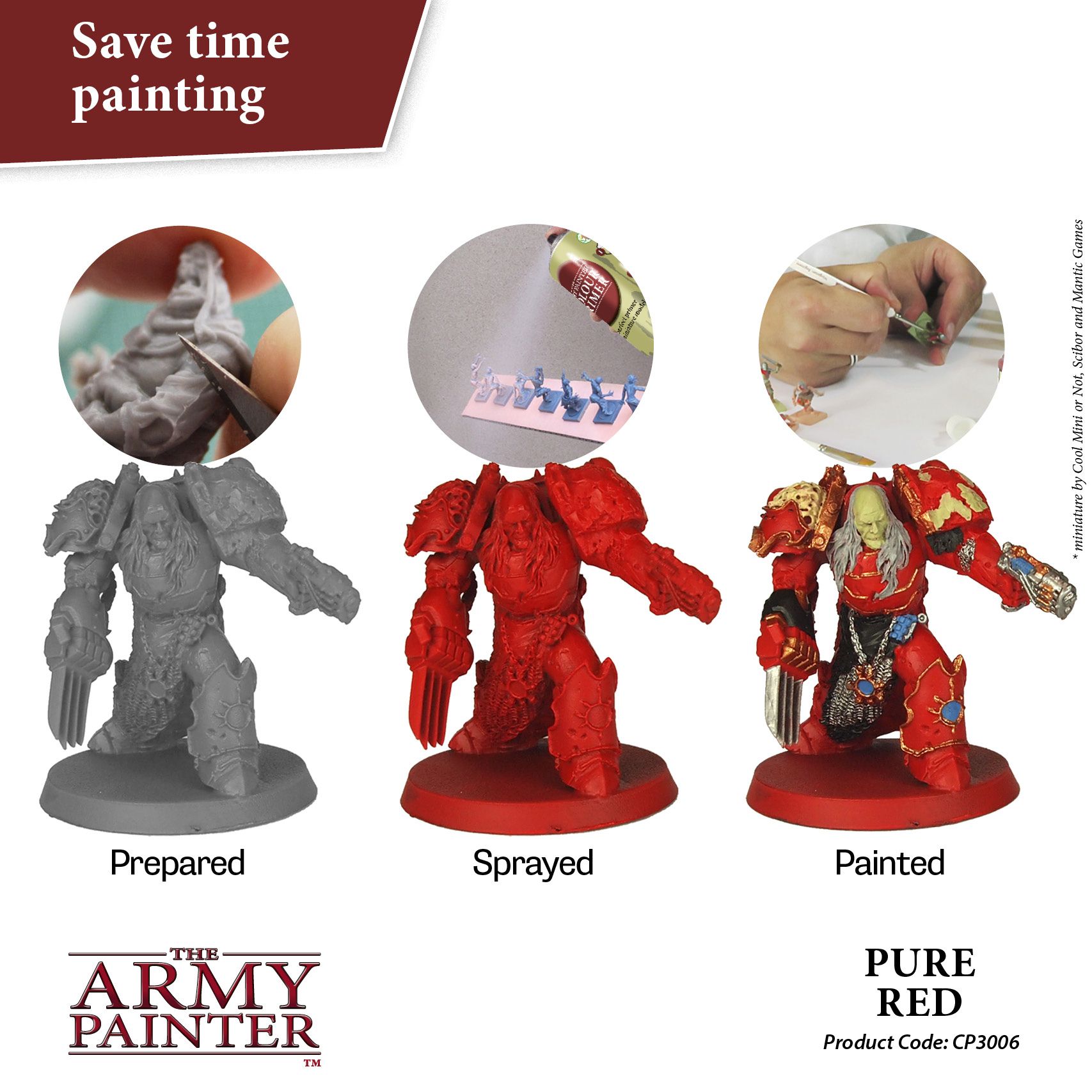 Army Painter Colour Primer - Pure Red (400ml) - Loaded Dice