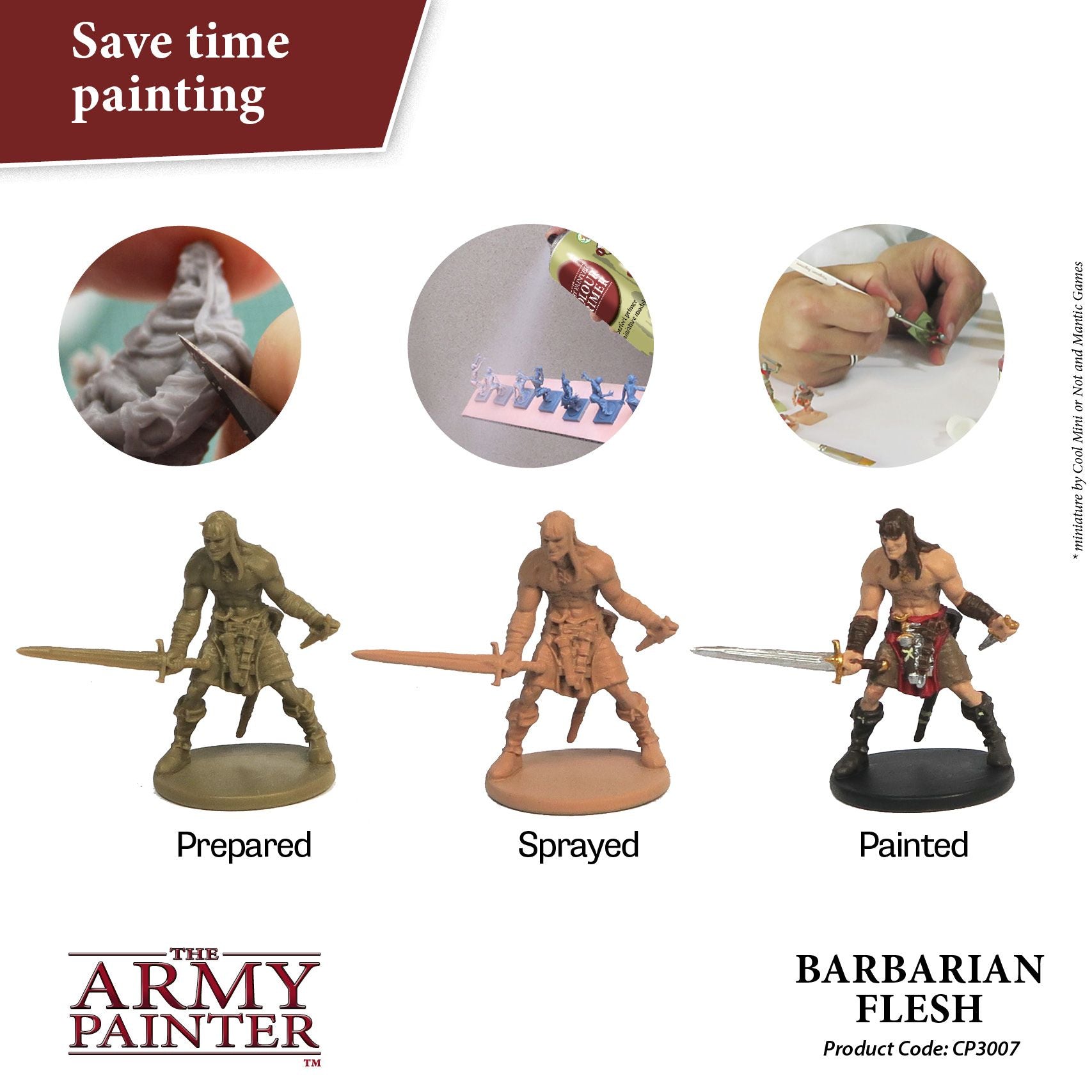 Army Painter Colour Primer - Barbarian Flesh (400ml) - Loaded Dice