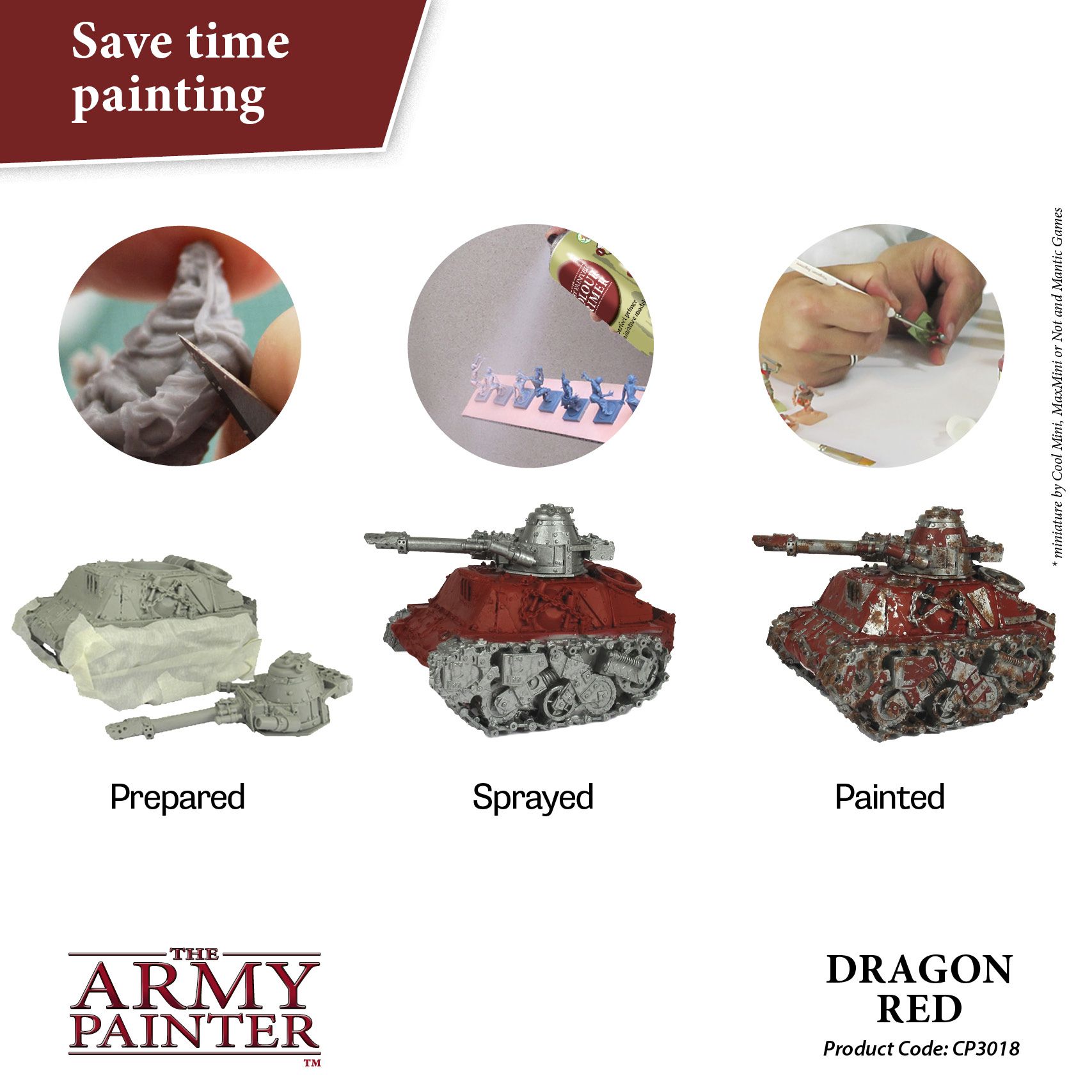 Army Painter Colour Primer - Dragon Red (400ml) - Loaded Dice