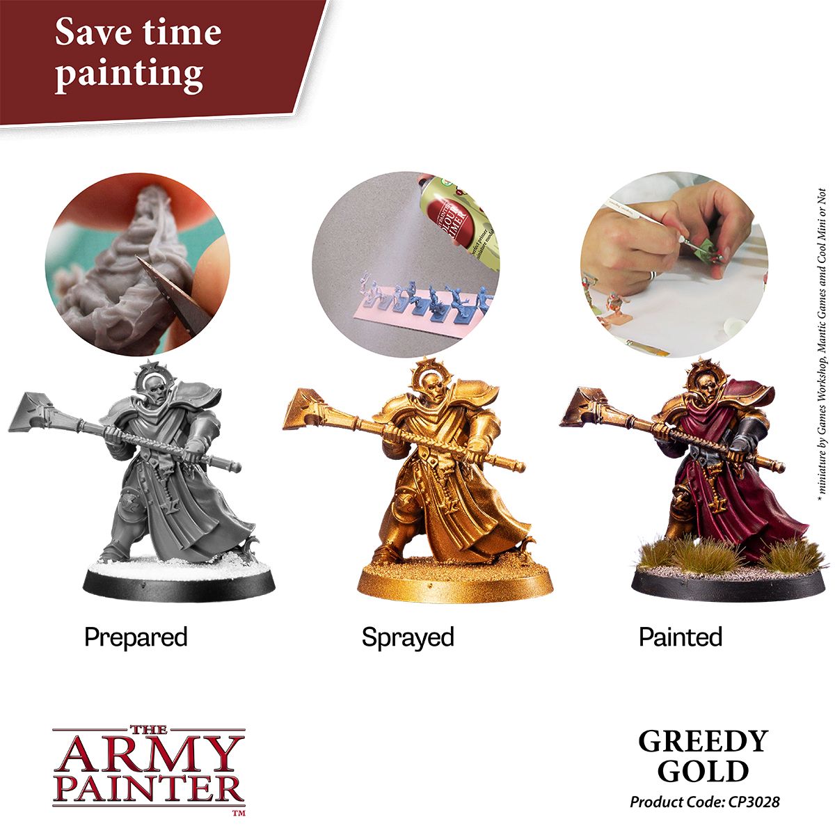 Army Painter Colour Primer - Greedy Gold (400ml) - Loaded Dice